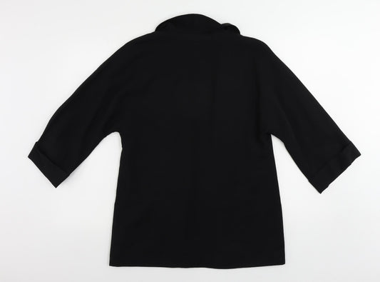 Amaryllis Womens Black Jacket Blazer Size 12 - Open