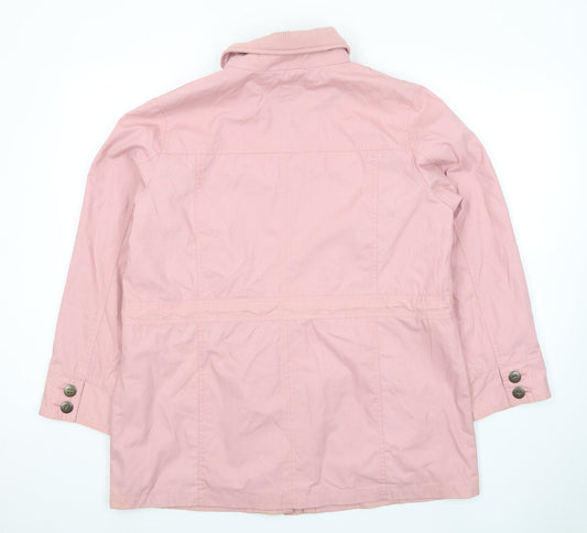 Being Casual Womens Pink Jacket Size 16 Zip