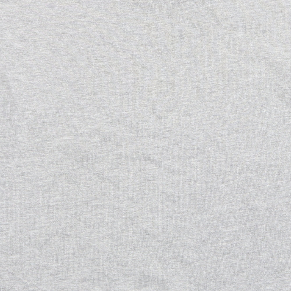 Brand and care label for ASOS women’s grey cotton pullover sweatshirt, size UK 6, pullover