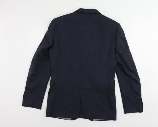 NEXT Mens Blue Polyester Jacket Suit Jacket Size 38 Regular