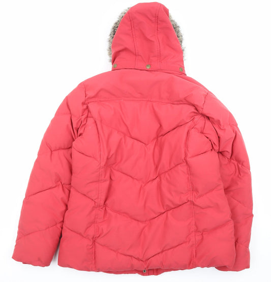 Jack Murphy Womens Purple Puffer Jacket Jacket Size 14 Zip