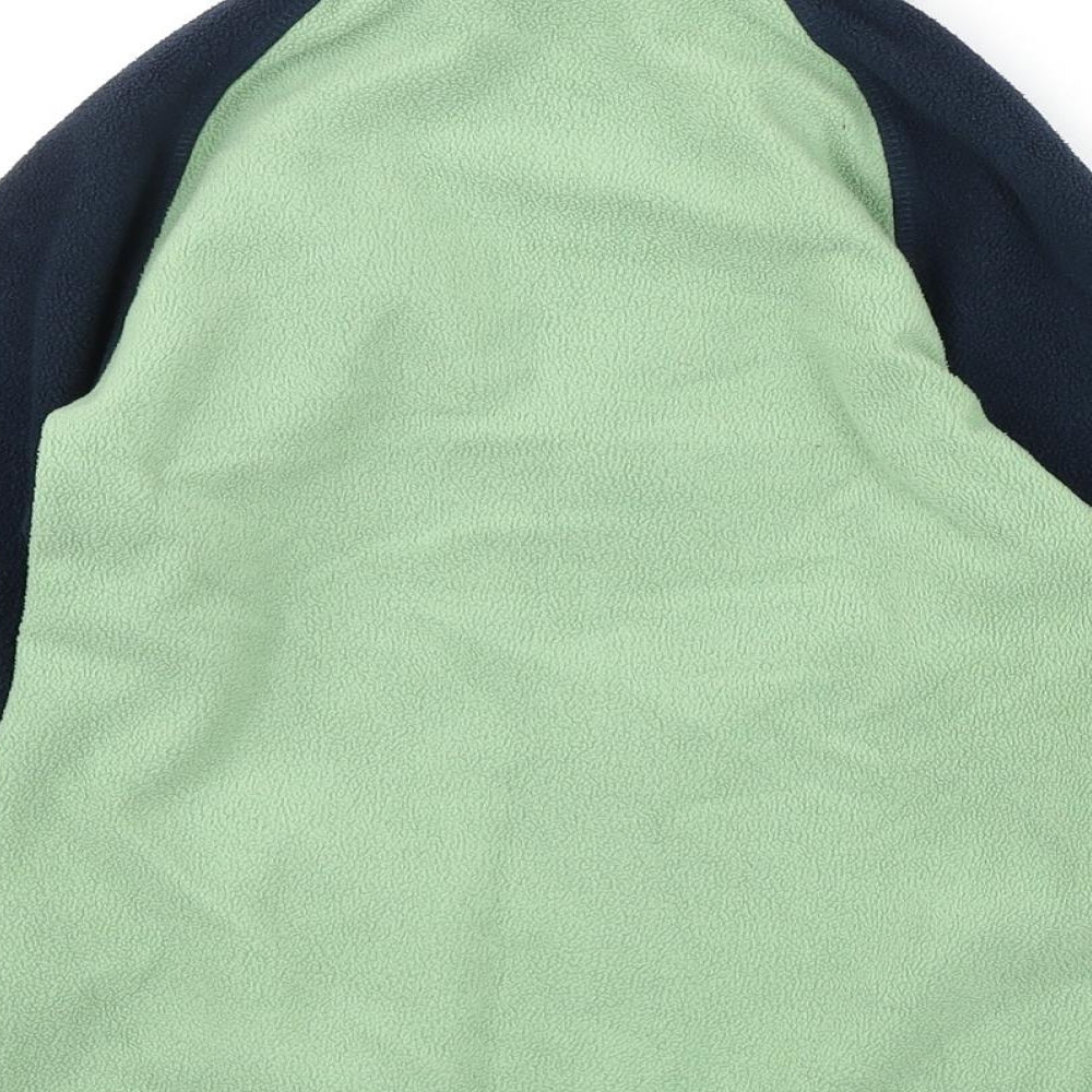 Brand and care label for H&M boys’ green jacket, size 6-7, years zip -, size 6-8