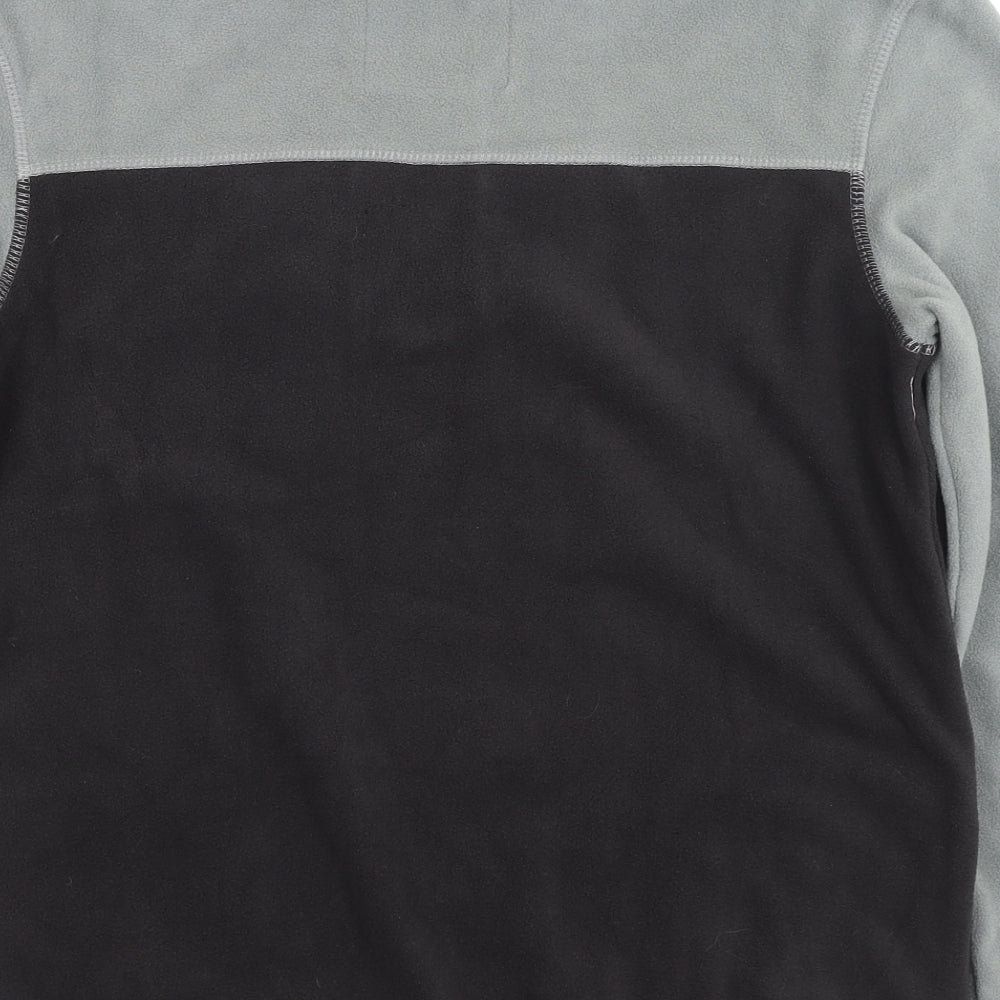 Marks and Spencer Girls Grey Colourblock Polyester Pullover Sweatshirt Size 13-14 Years Pullover