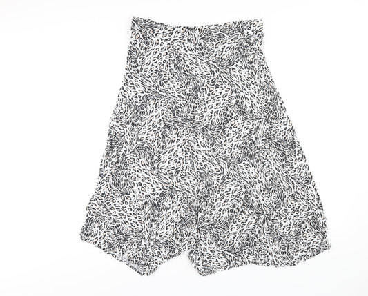 Sosandar Womens Multicoloured Animal Print Viscose A-Line Skirt Size 14 Zip