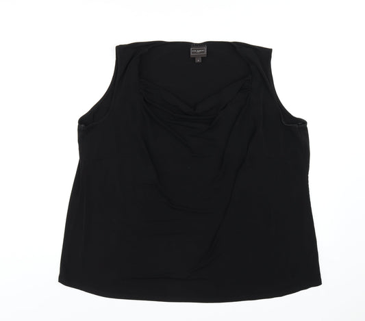 Womens UK Size M Ann Harvey Black Polyester Tank