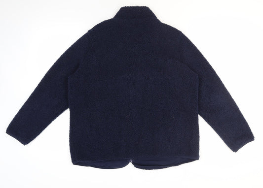 Bonmarché Women's Blue Polyester Full Zip Jacket