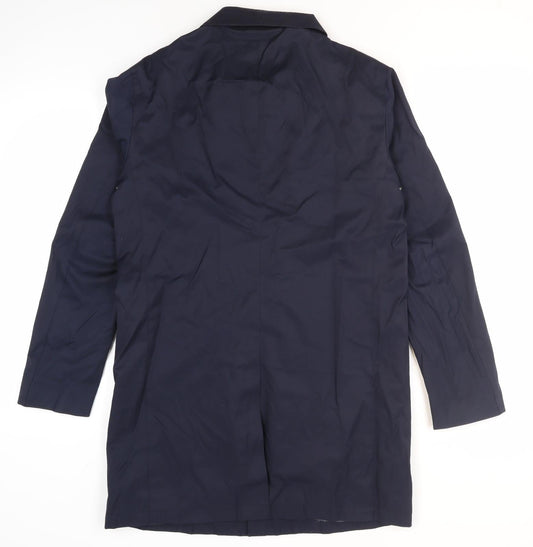 T.M.Lewin Women's Blue Overcoat Size 38 Classic