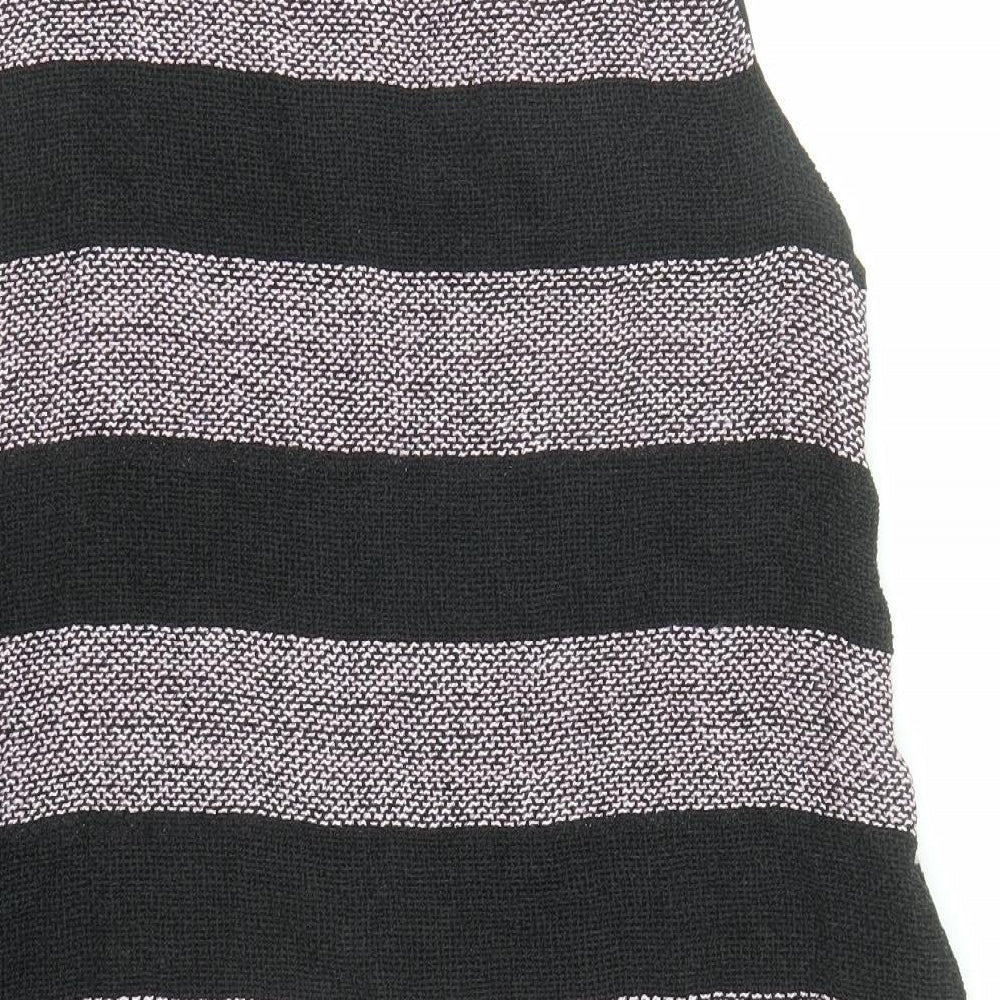Brand and care label for Masai women’s black colourblock cotton basic tank, size M, round neck
