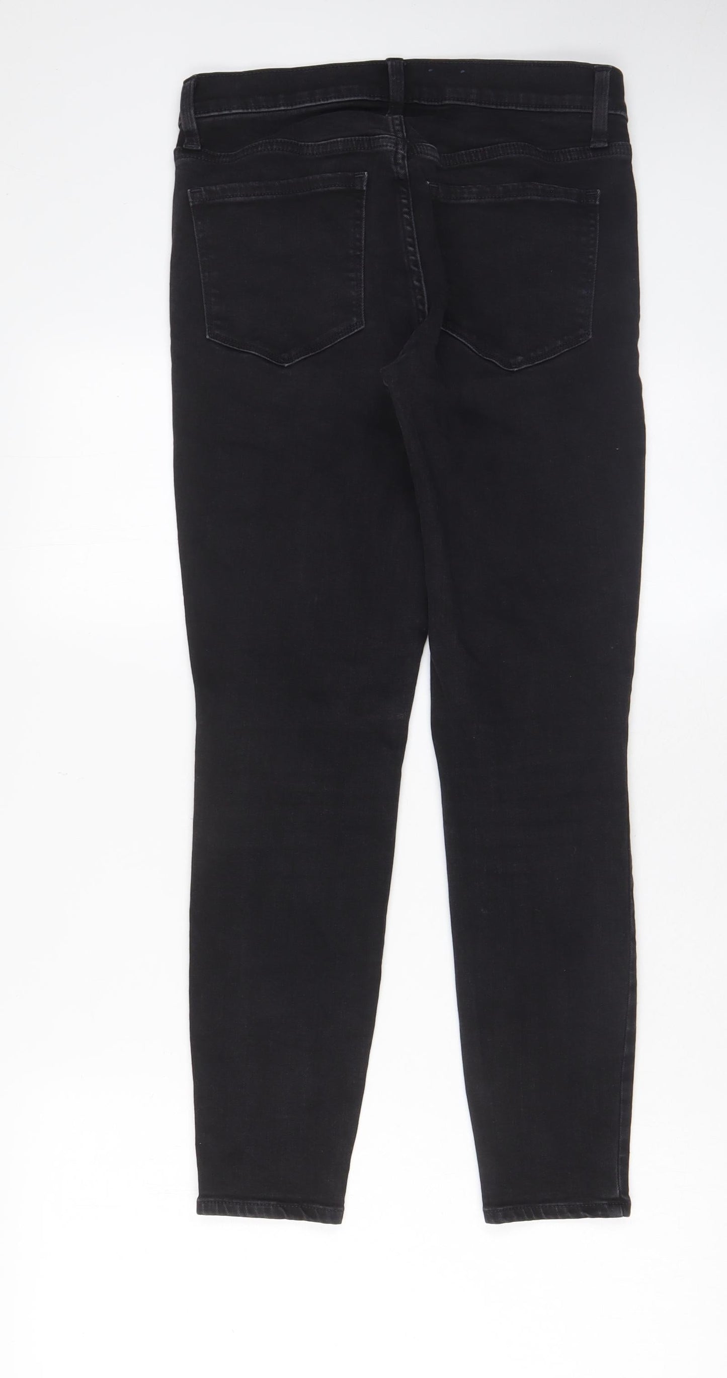 Gap Womens Black Cotton Skinny Jeans Size 6 L27 in Regular Zip - Pockets