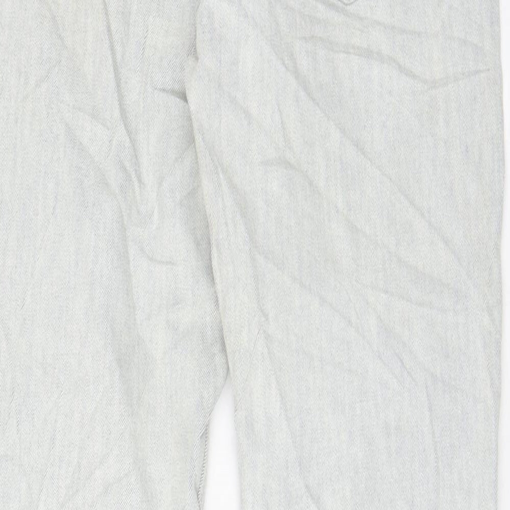 Levi's Mens Grey Cotton Straight Jeans Size 32 in L32 in Regular Zip - Pockets