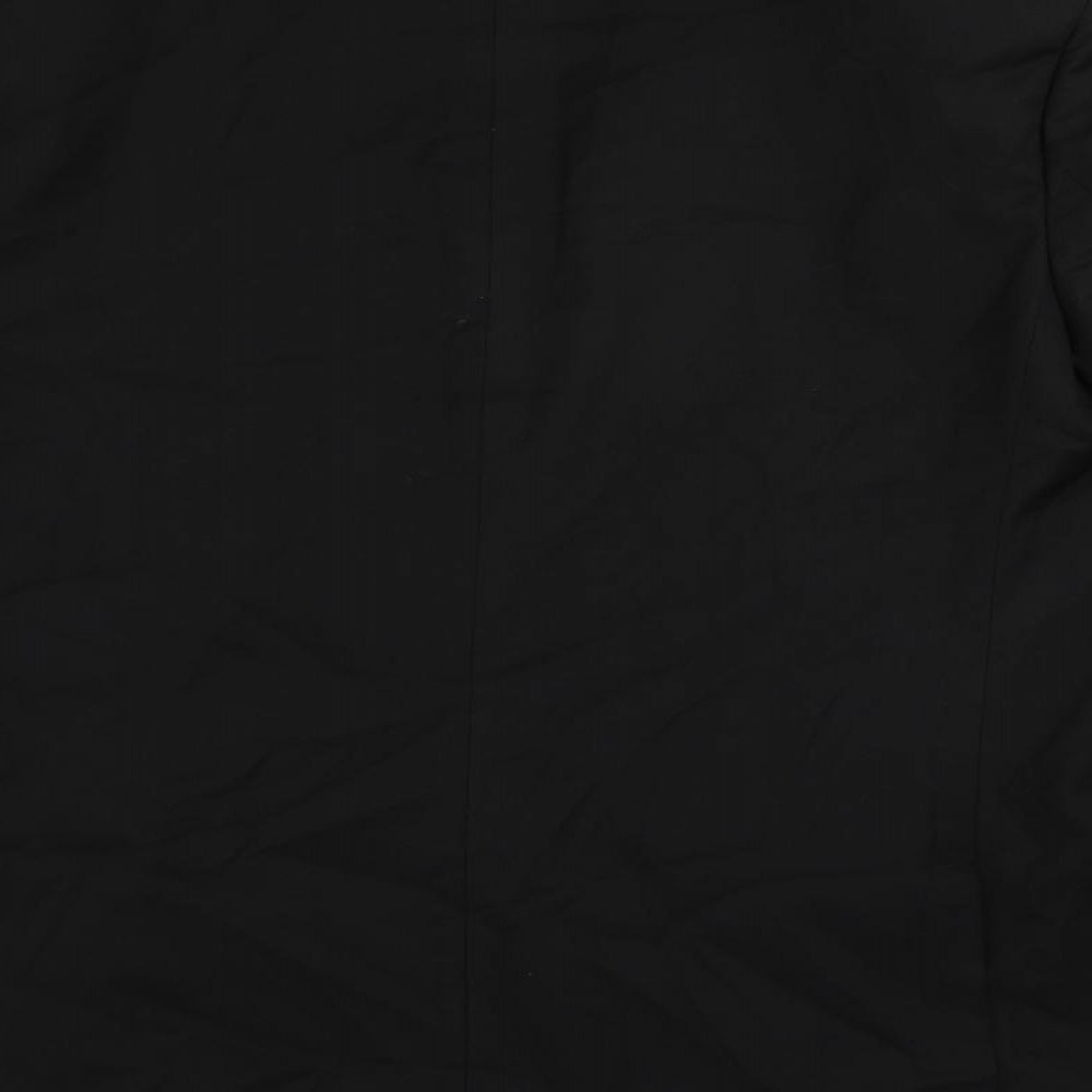 Marks and Spencer Mens Black Polyester Jacket Suit Jacket Size 44 Regular