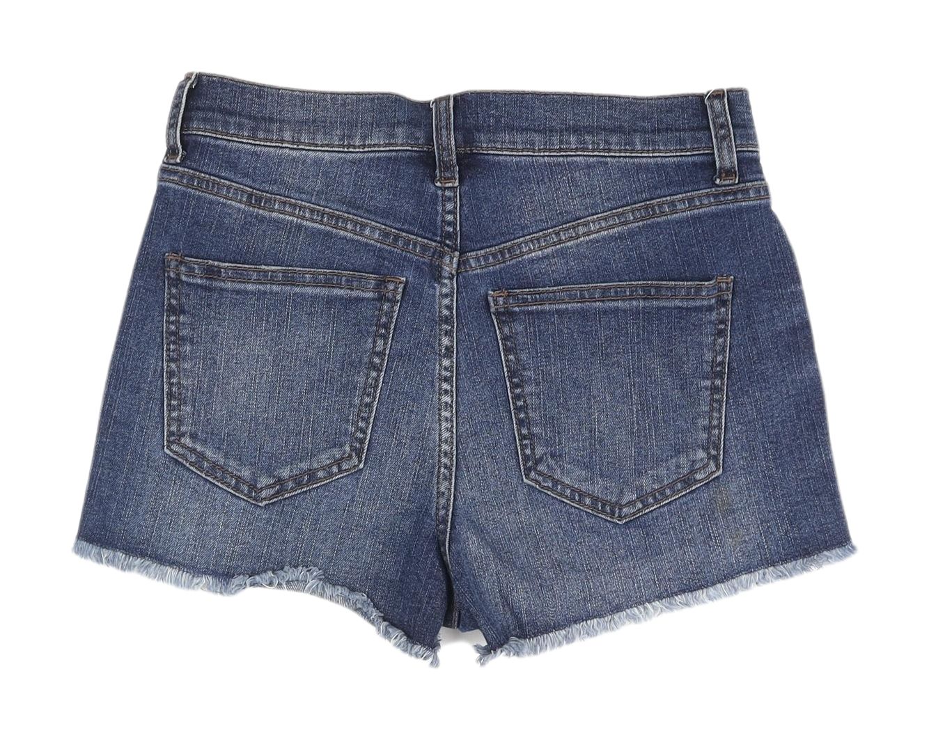Refuge Women's Blue Denim Cut-Off Shorts Size 4
