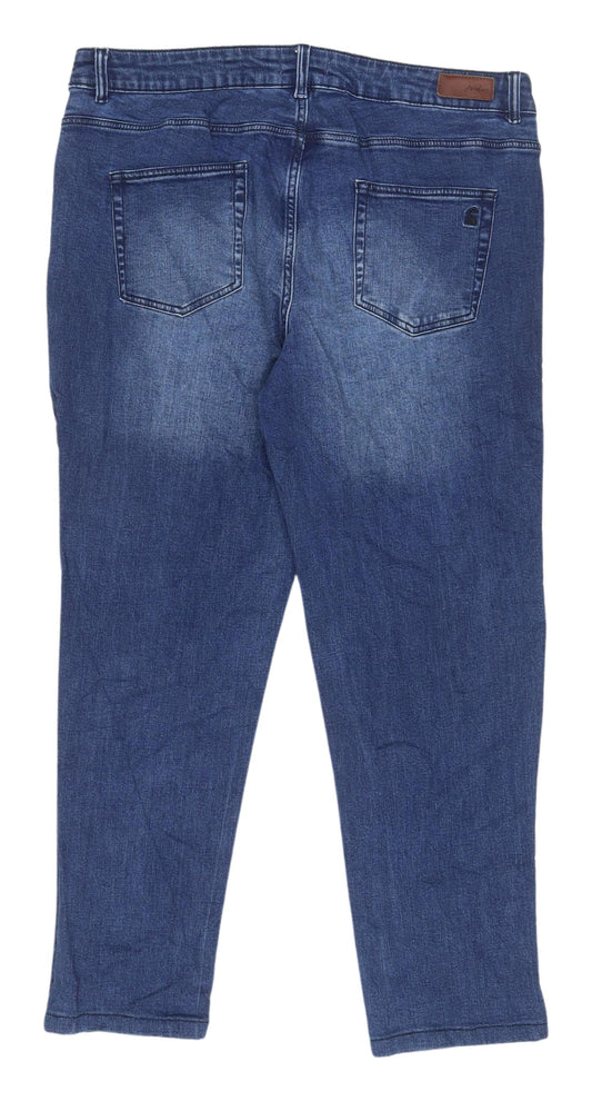 Joules Women's Blue Jeans Size 14 Medium Wash Denim