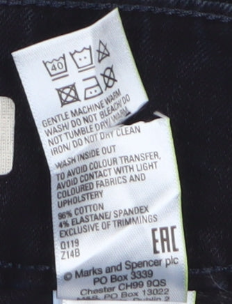 Marks and Spencer Women's Blue Skinny Jeans Size 12