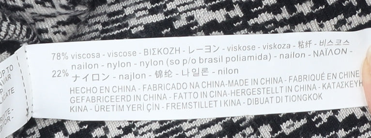 Brand and care label for Zara Woman Fit & Flare Geometric Dress, size S