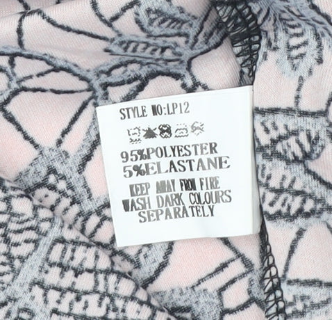 Brand and care label for Club L Women's Pink Floral Bodycon Dress, size 16