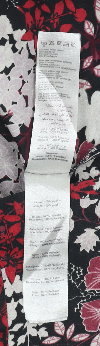 Brand and care label for New Look Floral Shift Dress, Multicoloured, size 12