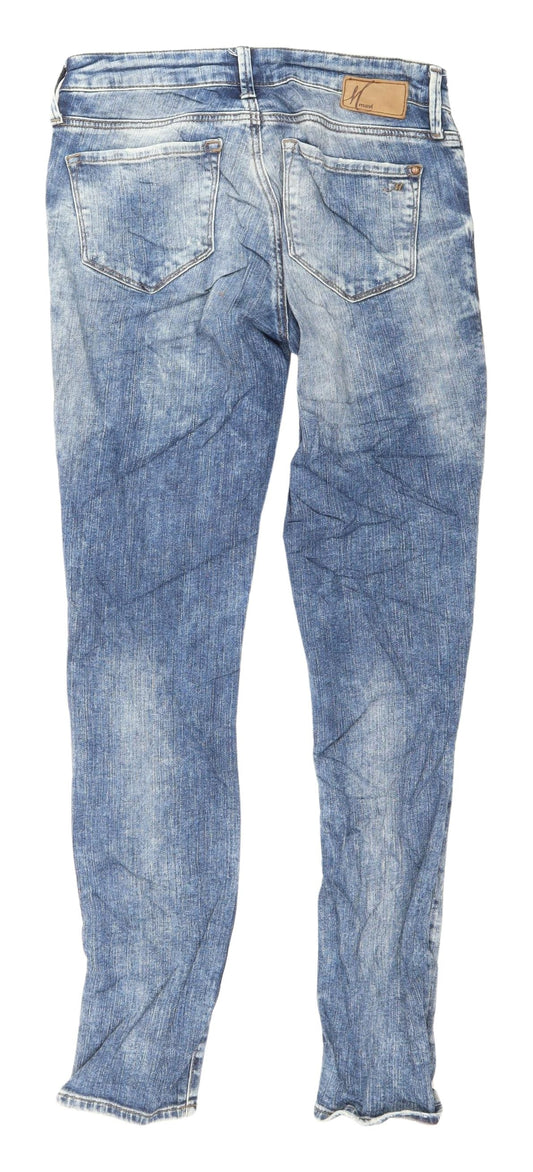 Mavi Women's Blue Skinny Jeans Size 4 Distressed Denim