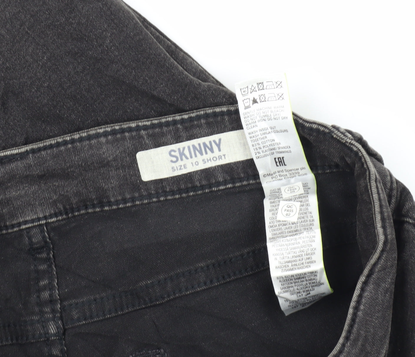 Marks and Spencer Women's Black Skinny Jeans Size 10