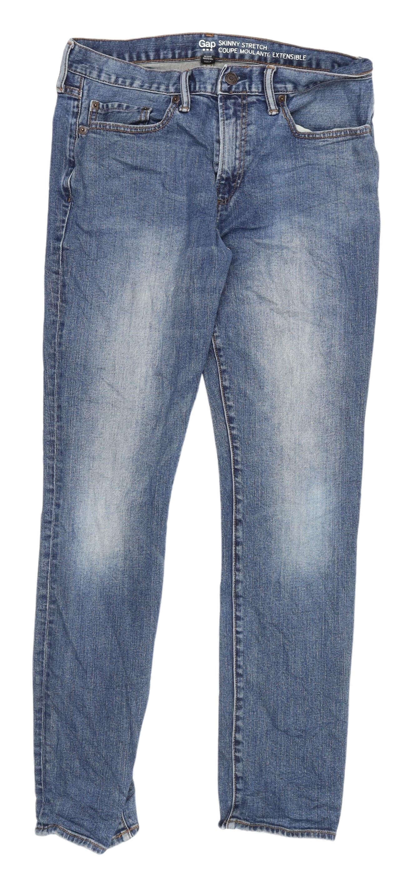 Gap Men's Blue Skinny Stretch Jeans 30 Waist