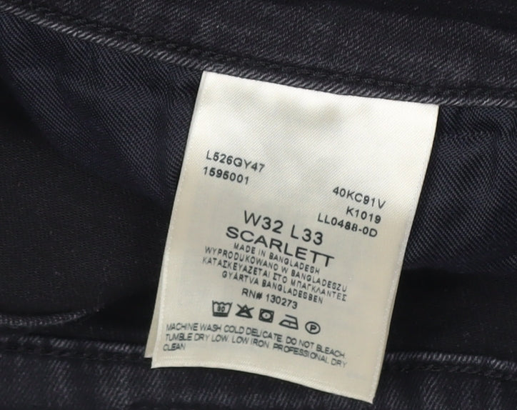 Lee Men's Black Skinny Jeans W32 L33 Slim Fit