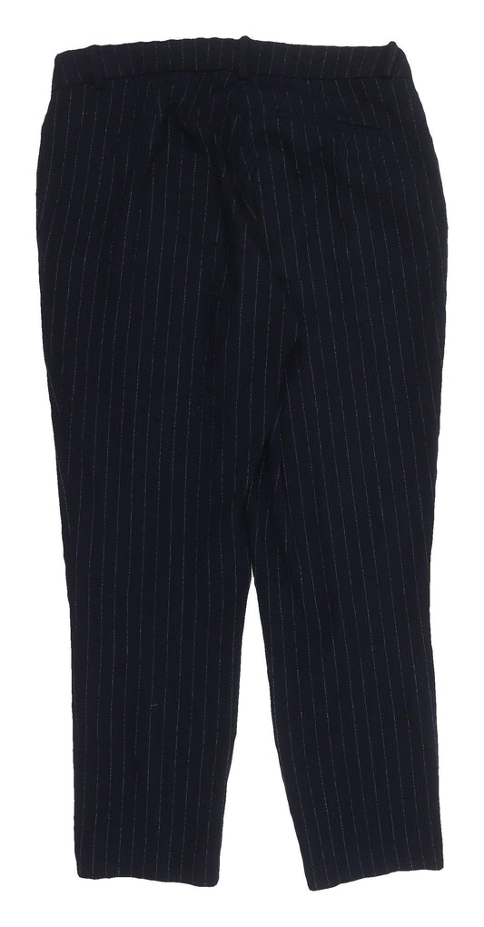 H&M Women's Black Striped Dress Pants Size 14