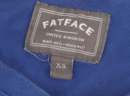 FatFace Men's Blue XS Graphic Motorcycle T-Shirt
