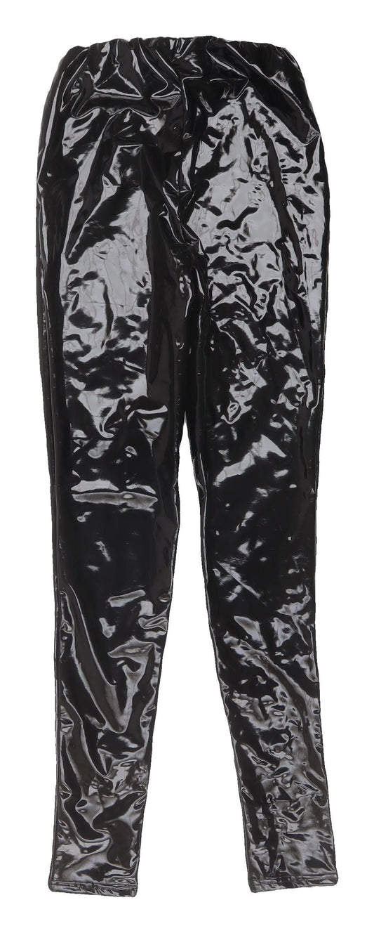 Rebellion Black Coated Joggers for Women Size 4