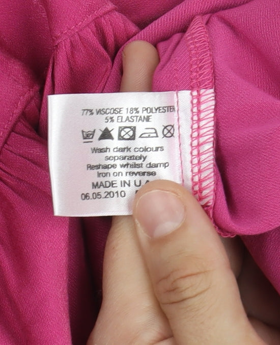 Jane Norman Women's Pink A-Line Mini Dress Sz 10
