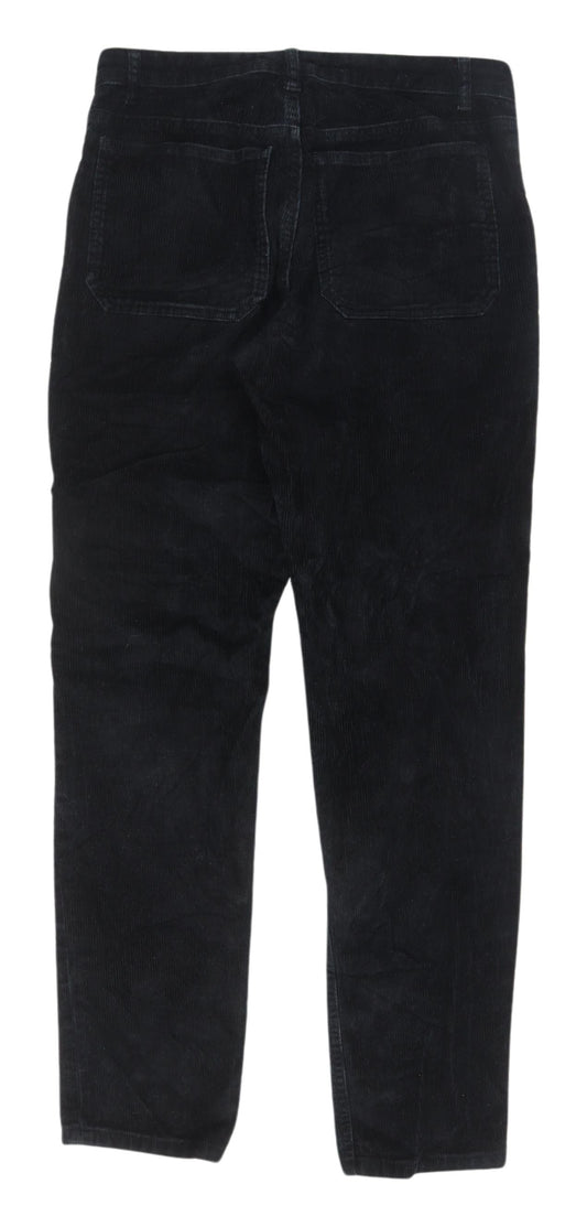 John Lewis Women's Black Corduroy Trousers Size 8