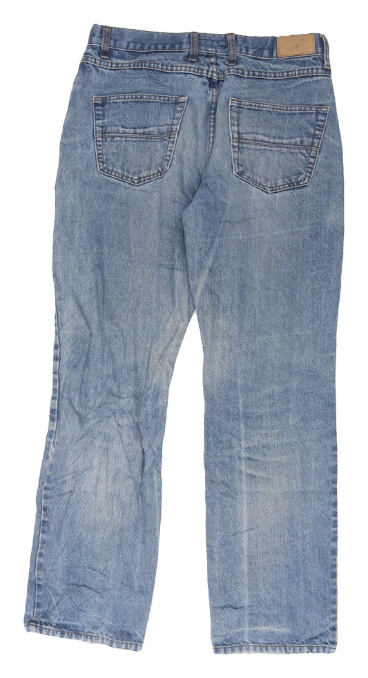 Denim Co Men's Blue Straight Jeans L