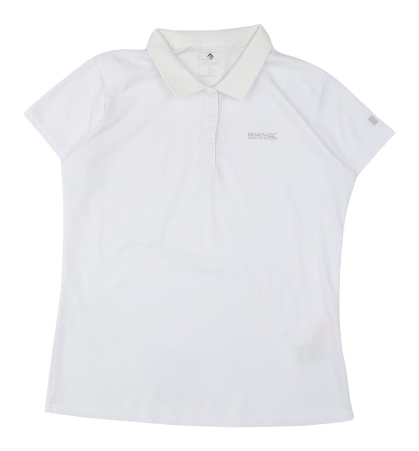Regatta Women's White Polo Shirt Size 18 Short Sleeve