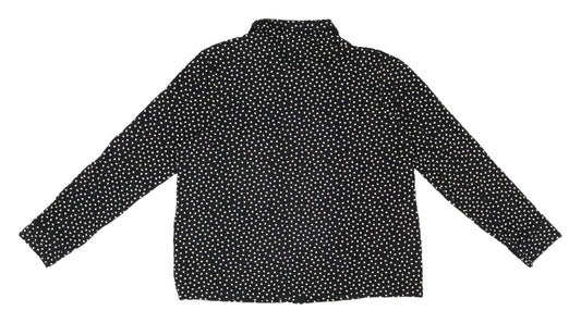 Next Women's Black Heart Print Pyjama Top Size M