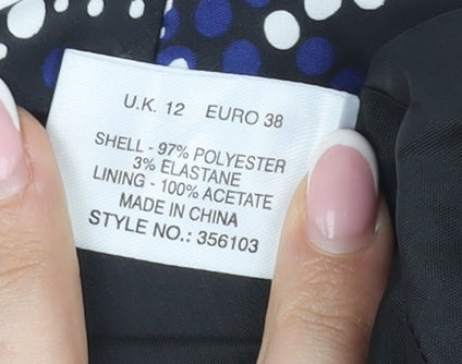 Brand and care label for Kaliko Women's Multicoloured Chevron A-Line Dress