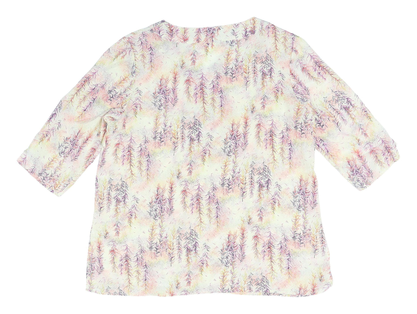 Patra Women's Multicoloured Silk Tunic Blouse XL