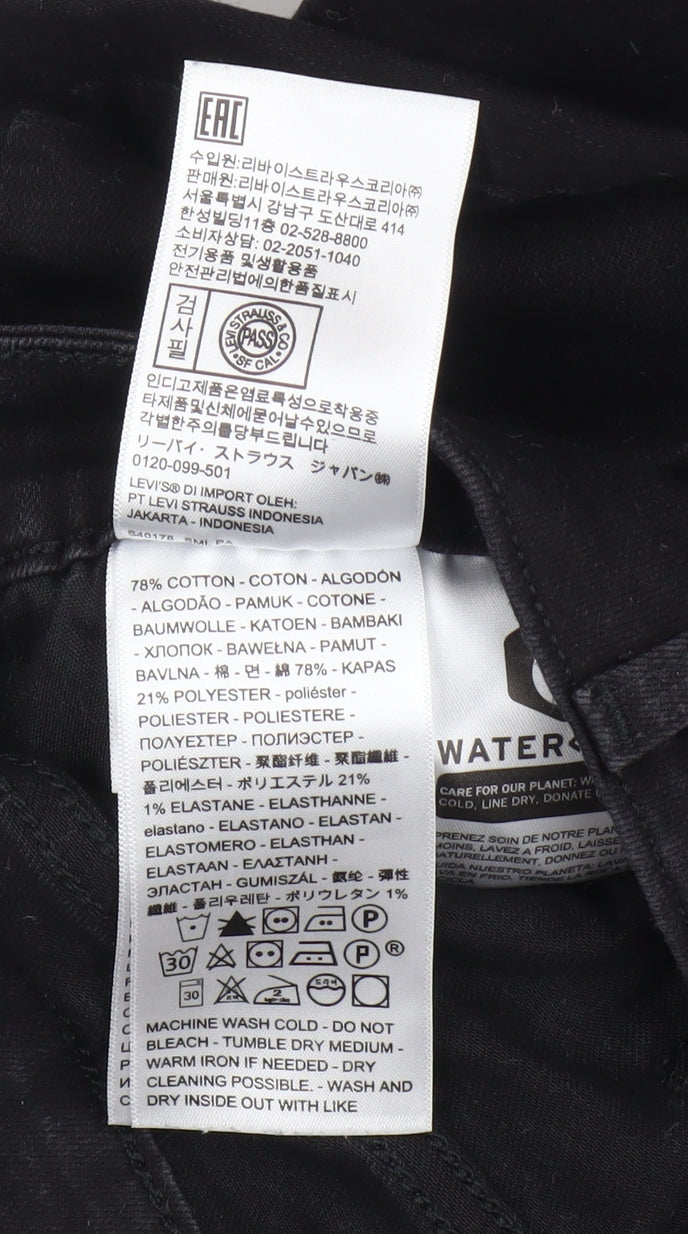 Levi's Women's Black Skinny Jeans Size 30 High Rise