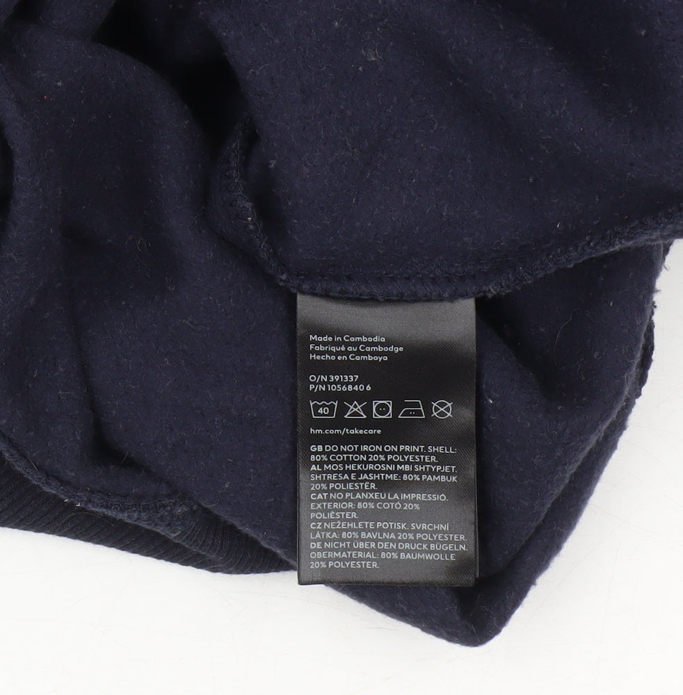 Disney Unisex Black Pullover Sweatshirt L Mickey Mouse