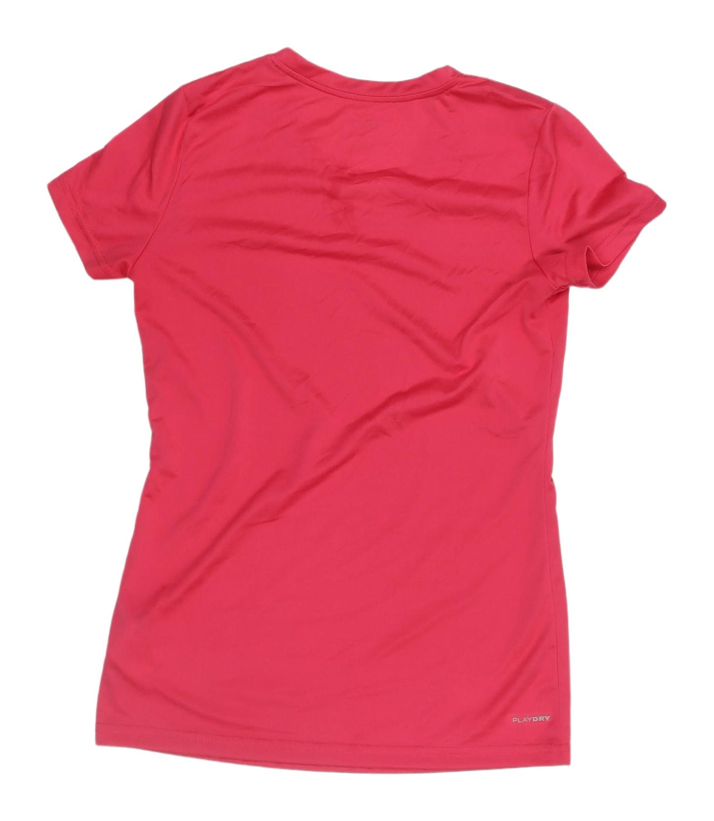 Reebok Women's Red V-Neck Athletic T-Shirt - Small