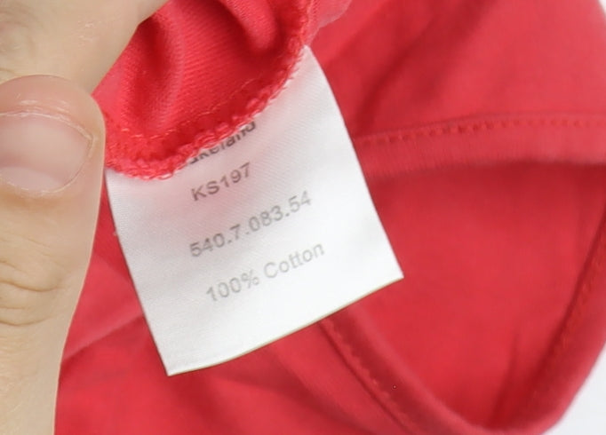 Lakeland Women's Red Sleeveless V-Neck Tank Top