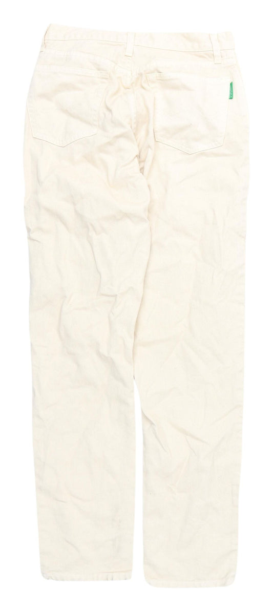 Benetton Beige Straight Jeans Women's Size L