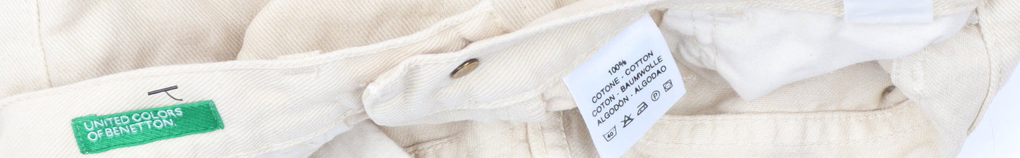 Benetton Beige Straight Jeans Women's Size L