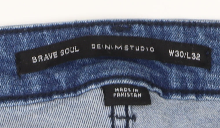 Brave Soul Men's Blue Slim Fit Jeans W30 L32