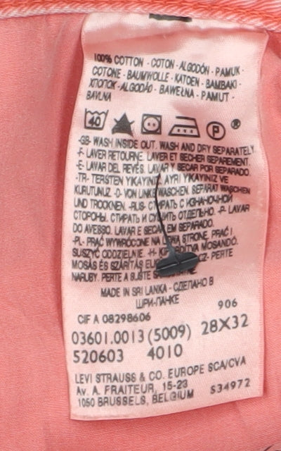 Levi's Women's Pink Skinny Jeans Size W28 L32