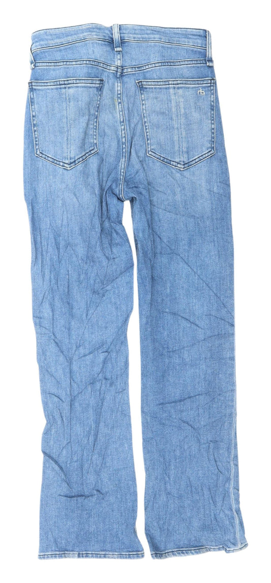 rag & bone Women's Blue Straight Jeans Size 8