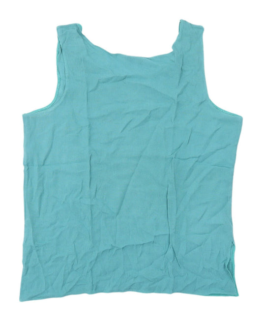 Womens UK Size 14 Klass Collection Green Viscose Tank