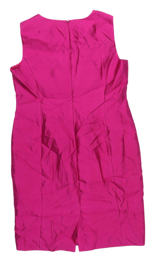 Jones New York Pink Silk Sheath Dress Size 18