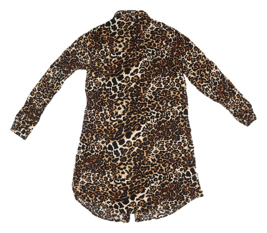 Polo Login Women's Leopard Print Shirt Dress
