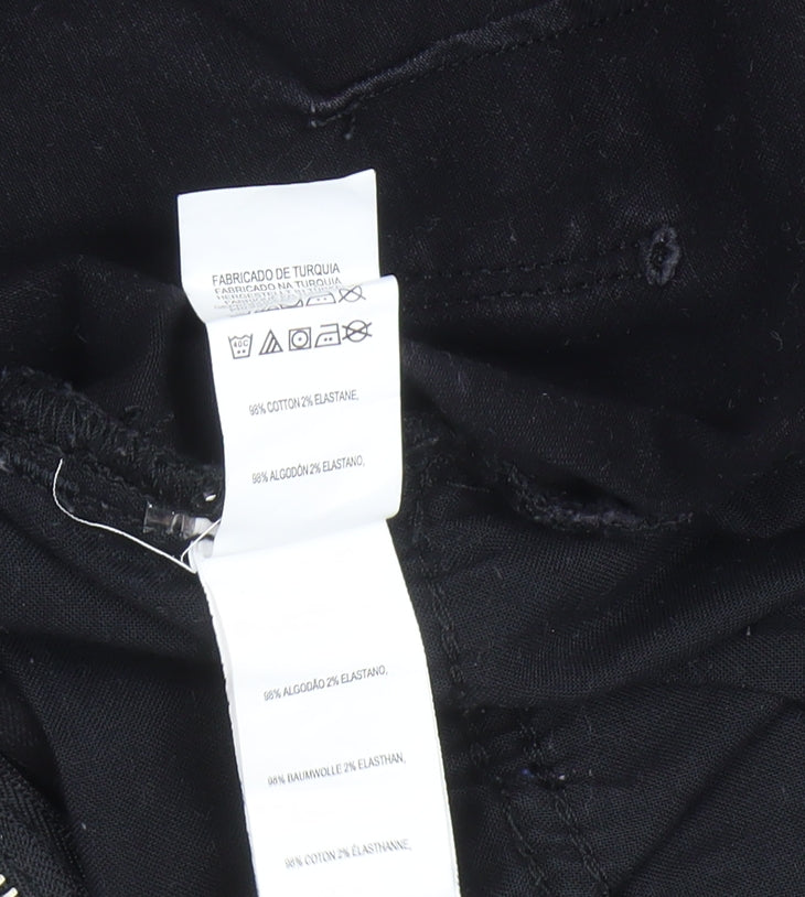 Brand and care label for Denim Co Women's Black Skinny Jeans, size 14 Slim, Fit