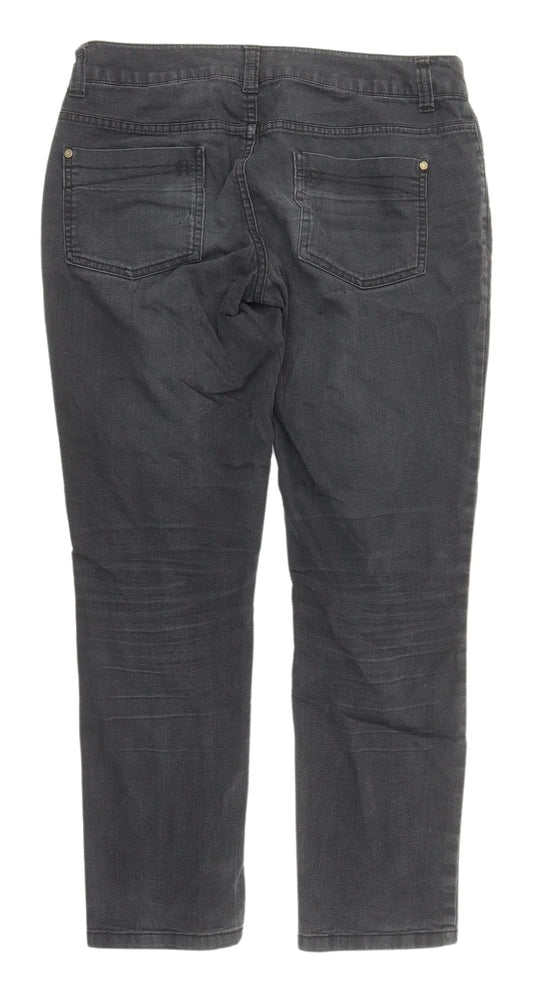 DP Women's Black Slim Straight Jeans Size 12S