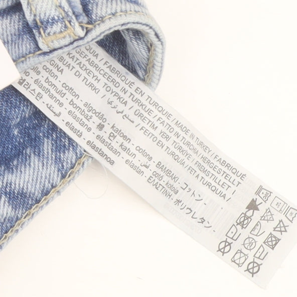 Stradivarius Blue Straight Jeans Size 6 Women's Denim
